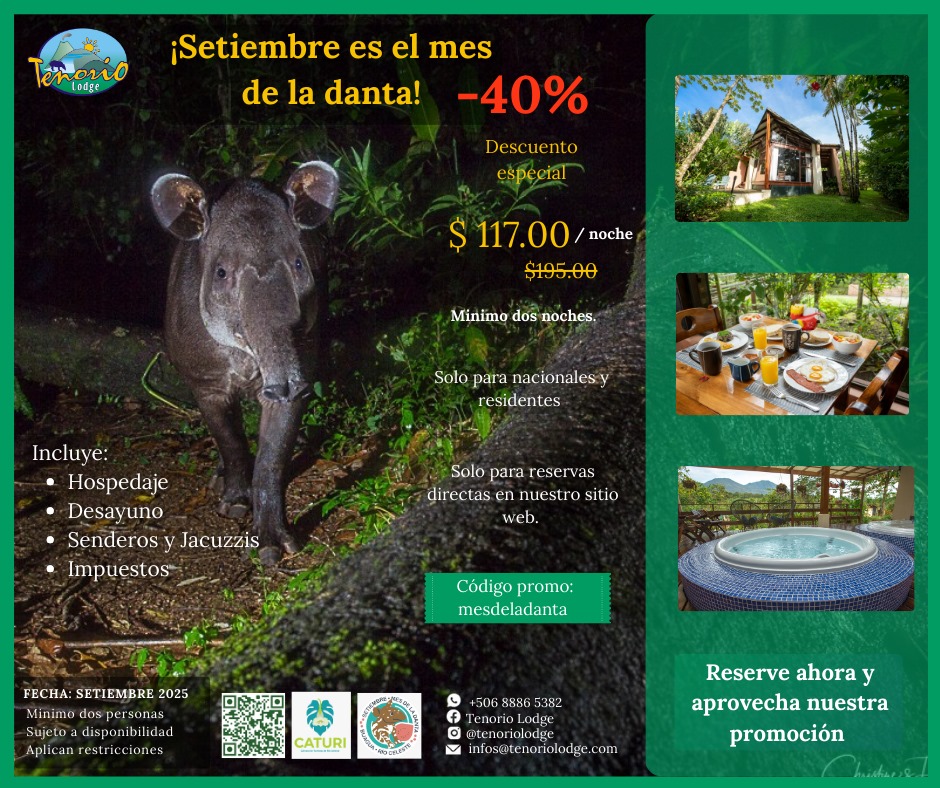 Tenorio Lodge! Oferta Especial - volcan Tenorio, Rio Celeste
